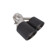 Exhaust Tip 114mmx2 enter 63mm Carbon Matte Right