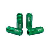 D1Spec Replica EW M12x1.5 Green Wheel Lug Nuts - 20 Pack