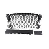 RS-Style Chrome-Black Grill for Audi A3 8P (09-12)
