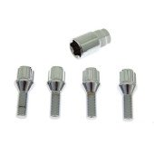 M12x1.25mm Lock Nut Kit with 28mm Cone - Durable Fasteners