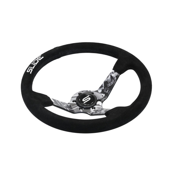 Steering wheel SLIDE 350mm offset:90mm Suede Hydrographics