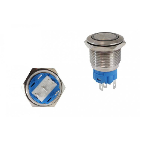 304SS 19mm Green ON-OFF Switch - Durable & Reliable