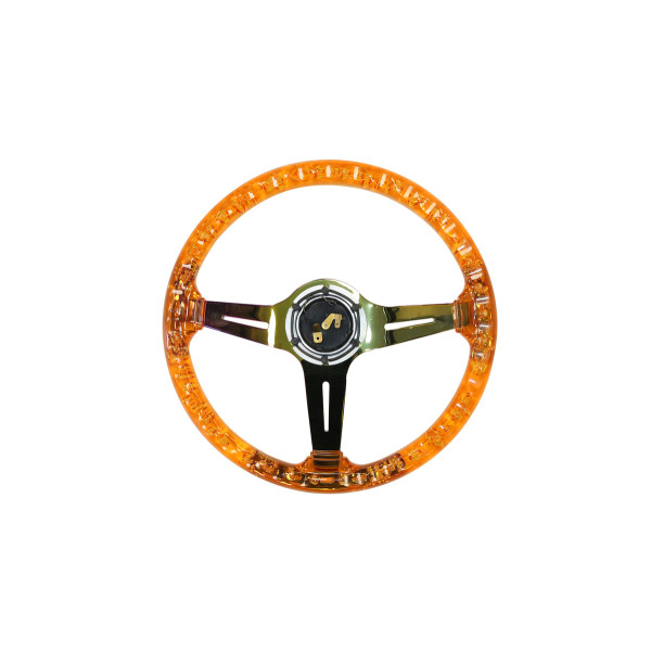 Steering wheel SLIDE 350mm offset:70mm NeoChrome Acrylic Orange