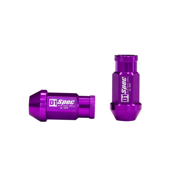 D1Spec M12x1.5 Purple Wheel Lug Nuts - Replica Set