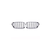Sport Grille Dual Line Chrome & Black for BMW 1 F20 F21 2015-2019