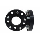 25mm Bolt-On Black Wheel Spacers 5x100, 54.1mm Hub Size