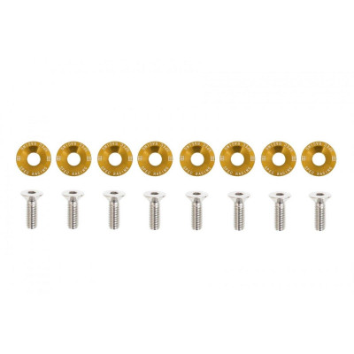 Gold Decorative Screws M6x1.0 15mm D1 - Stylish Hardware