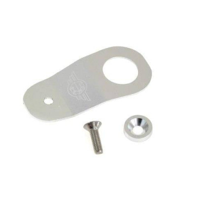 Silver Radiator Stay for 96-00 JDM Civic - Durable & Stylish