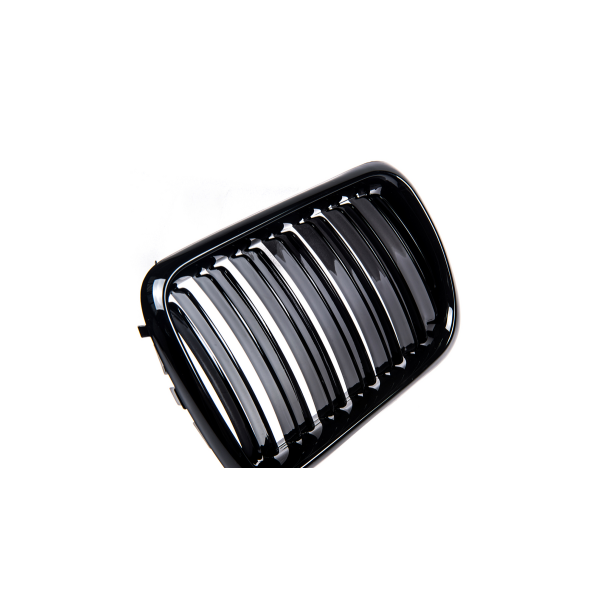 Gloss Black Dual Line Grill for BMW 3 E36 Facelift Compact