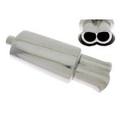 95x155mm Rear Muffler with 63.5mm Inlet - High Performance