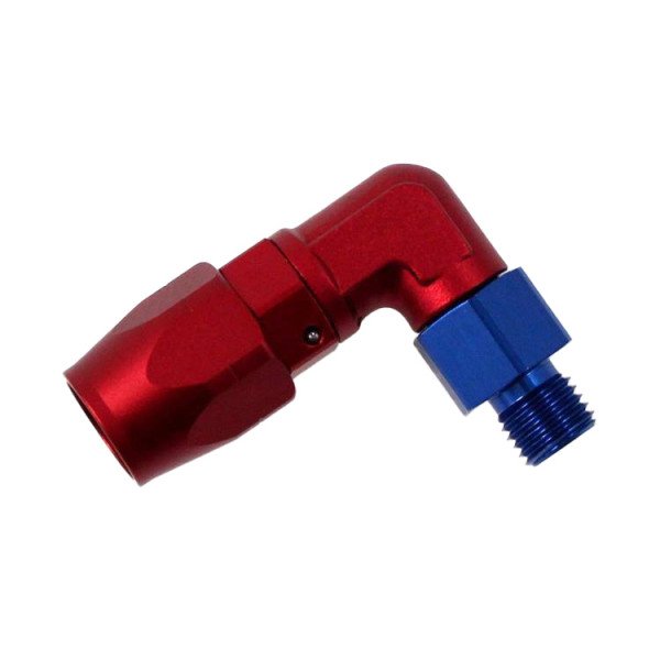 90° AN6 Swivel Fitting - Forged Cutter, 1/2" NPT Connection