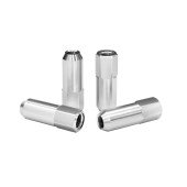 JBR 60mm M12 x1.25 Silver Wheel Lug Nuts - Durable & Stylish