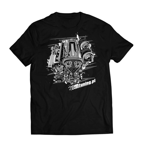 MTuning T-Shirt Black Engine RB25 L