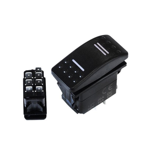 7-Pin Blue Switch (ON-OFF-ON) for Electronics Projects