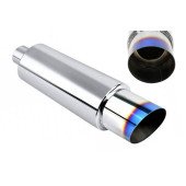 89mm Inlet Rear Muffler with 70mm Burn - High Performance