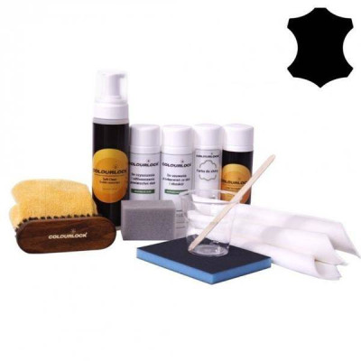 Colourlock Turbo Black Leather Renovation Set