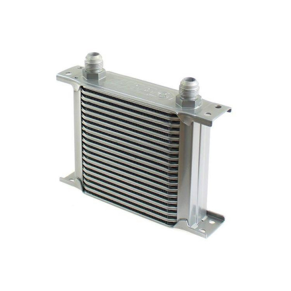 Slim Line 19-Row Oil Cooler 140x150x50 AN10 Silver Finish