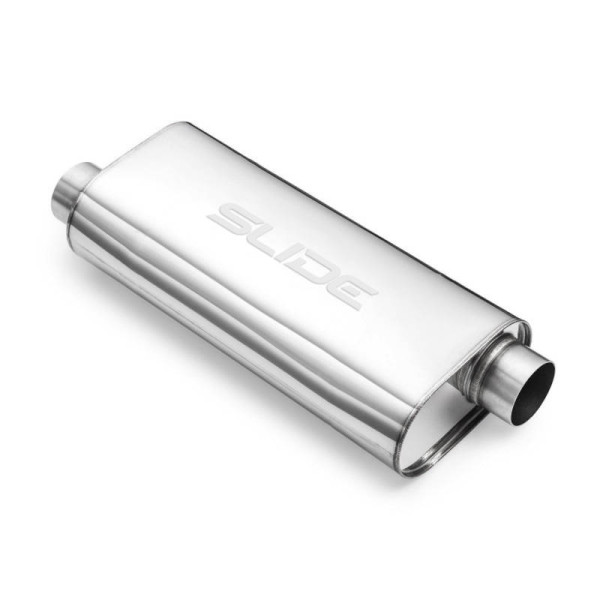76mm 304SS Center Muffler - 550mm Length, High Performance