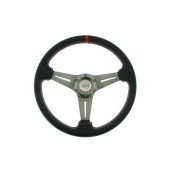 Pro 350mm Carbon Steering Wheel - 20mm Offset, Red