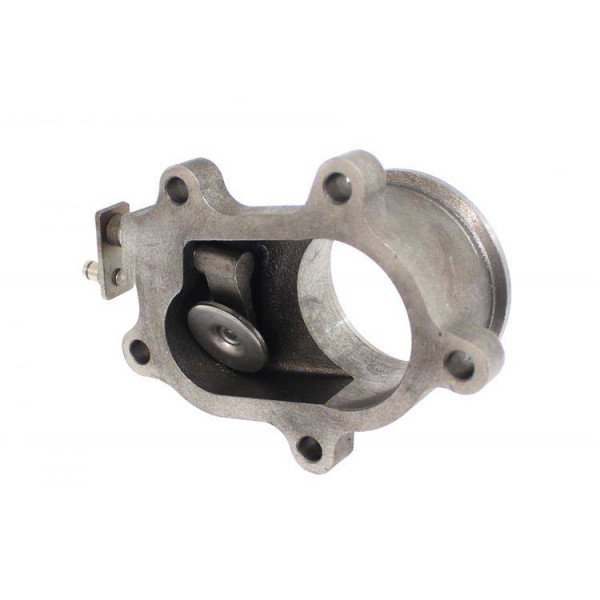 T3-T4 5-Bolt Downpipe with 2.5" V-Band Connection