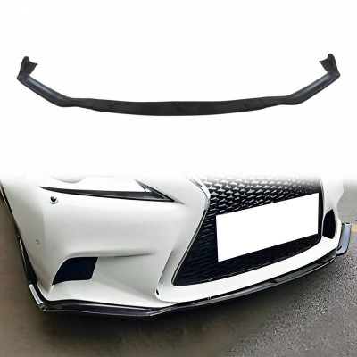 Matt Black Front Bumper Diffuser for Lexus IS III F