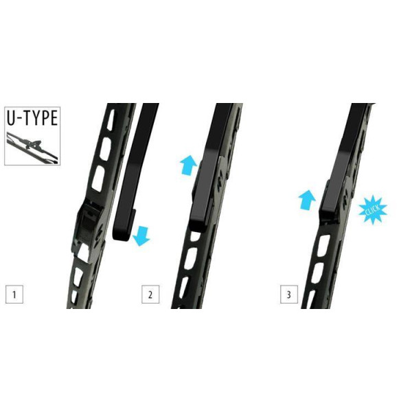 Frame type silicon wiperblade 575 mm