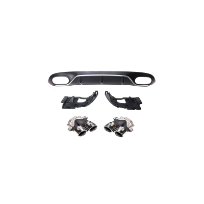 Mercedes-Benz E C238 A238 Chrome Rear Diffuser with Pipes