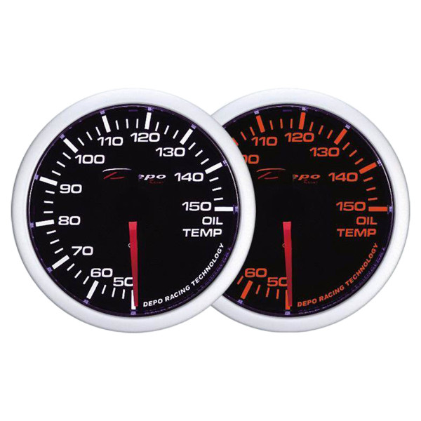 Depo Gauge WA 60mm Oil Temperature Meter - Precision Readings