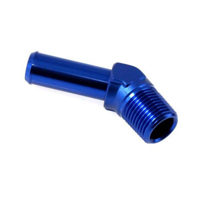 "45° AN4 Flare Union Adapter with 1/8" Hose Fitting"