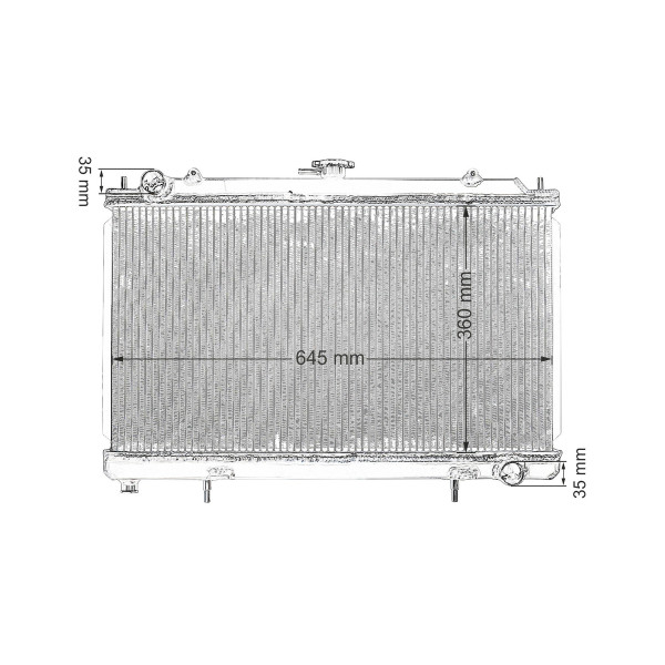 TurboWorks Racing radiator Nissan 200SX S14 40mm