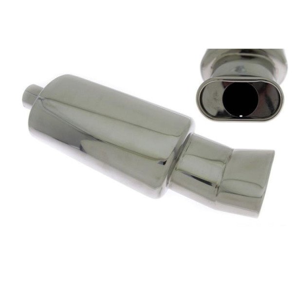 80x135mm Rear Muffler with 63.5mm Inlet - High Performance
