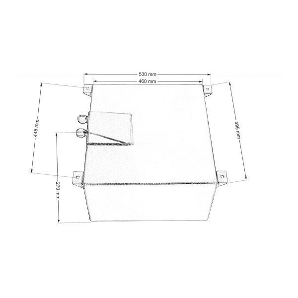 50L Fuel Tank with Filler and Sensor - Durable & Efficient