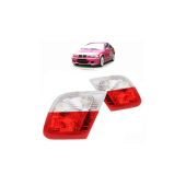 BMW E46 Rear Inner Left Light - Red-Clear Tail Lamp Assembly