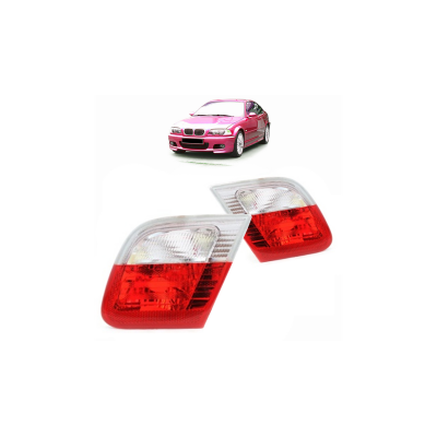BMW E46 Rear Inner Left Light - Red-Clear Tail Lamp Assembly