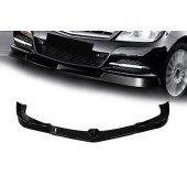 Gloss Black Front Splitter for Mercedes-Benz C W204 Model