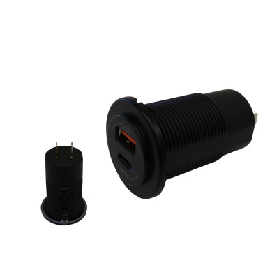 12-20V USB-C QC 3.0 & 4.0 Fast Charging Socket