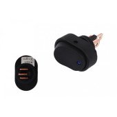 3-Pin Blue Oval ON-OFF Switch for Easy Control