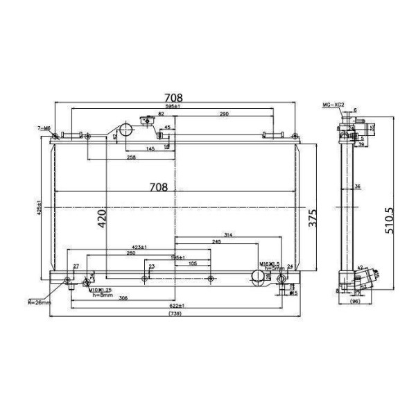 Lexus IS250 IS350 01-05 Sports Water Radiator Manual Upgrade