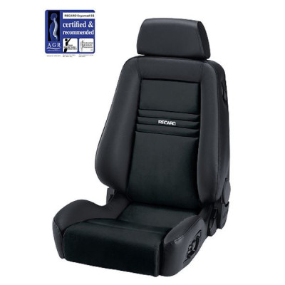 Recaro Ergomed ES Racing Seat - Black Leather & Clima Dinamica