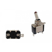 Red LED Chrome Toggle Switch - Type 2 for Custom Projects