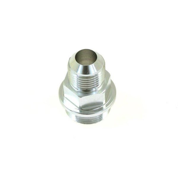 B-Series AN10 Silver Engine Block Oil Adapter - High Performance