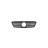 Grill Mercedes-Benz C W203 S203 Gloss Black & Chrome