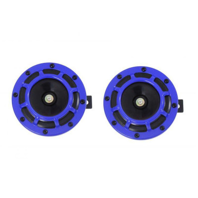 BlastTone 335-400Hz Car Horn - Loud & Stylish Blue Design