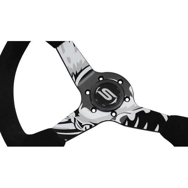 Steering wheel SLIDE 350mm offset:90mm Suede Hydrographics