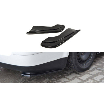 Gloss Black Rear Side Splitters for VW Passat B5 Estate