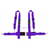 Premium Purple Racing Seat Belts - 4-Point Harness System