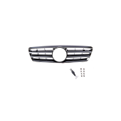 Sport Grille Gloss Black 4S for Mercedes C-Class W203 2000-2007