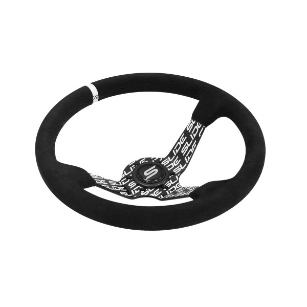 Steering wheel SLIDE 350mm offset:90mm Suede Hydrographics