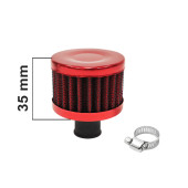 12mm Red Crankcase Breather Filter for Enhanced Engine Performance