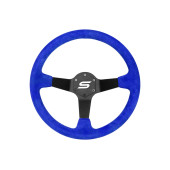 Steering wheel SLIDE 350mm offset:90mm Suede Blue